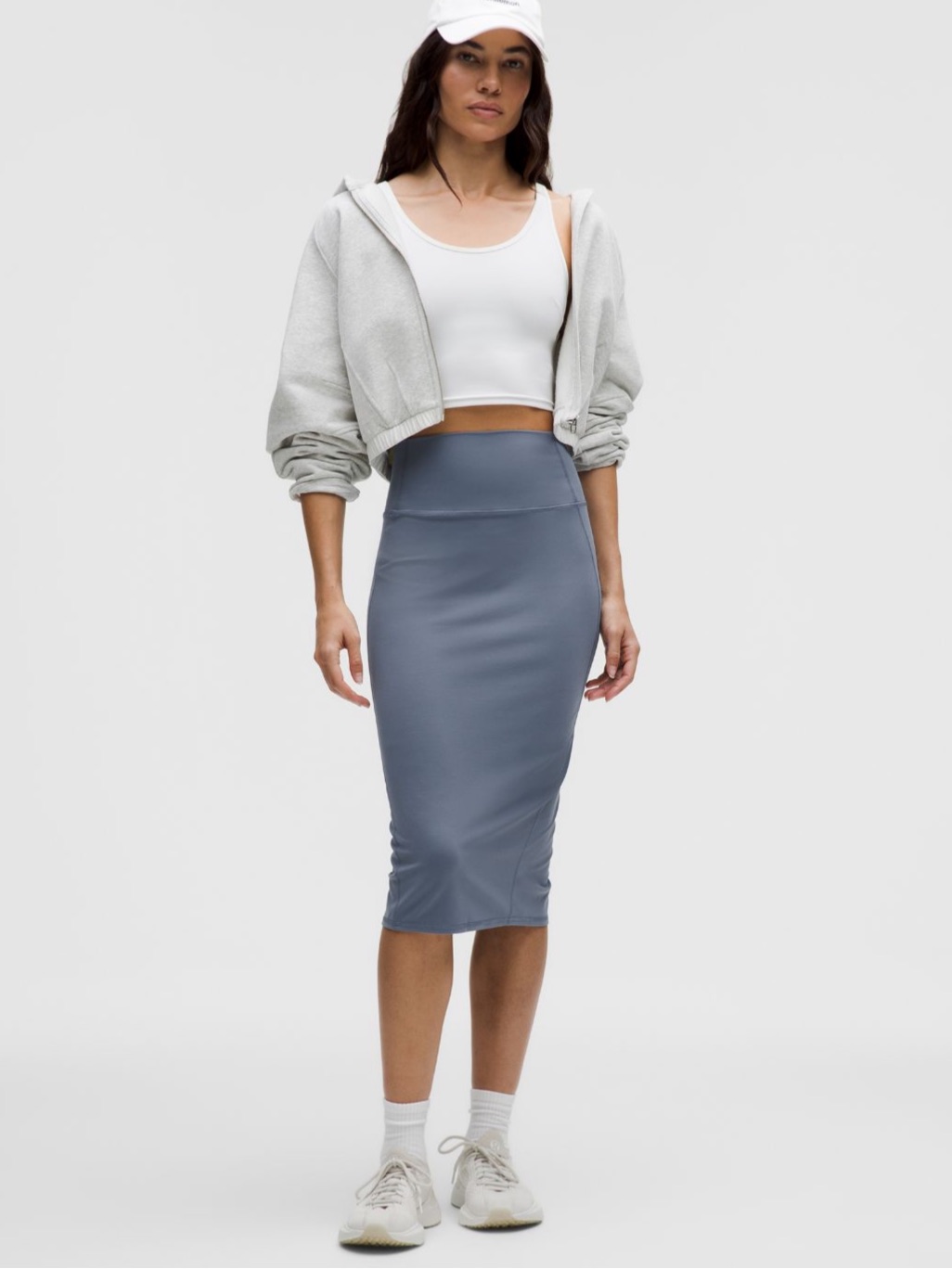 Lululemon Nulu Slim-Fit High-Rise Midi Skirt Nwt